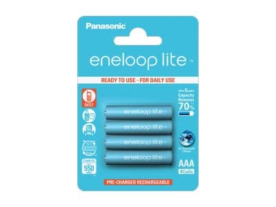 Panasonic eneloop lite BK-4LCCE/4BE - Batteri 4 x AAA - NiMH - (oppladbart) - 550 mAh