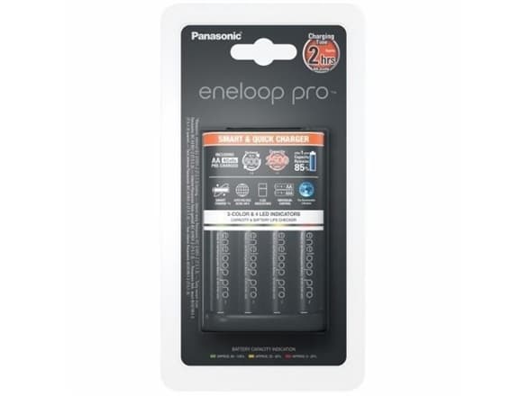 Panasonic eneloop pro smart & quick K-KJ55HCD40E - 3 h batteriladdare - (för 4xAA, 4xAAA) 4 x AA-typ - NiMH - 2500 mAh