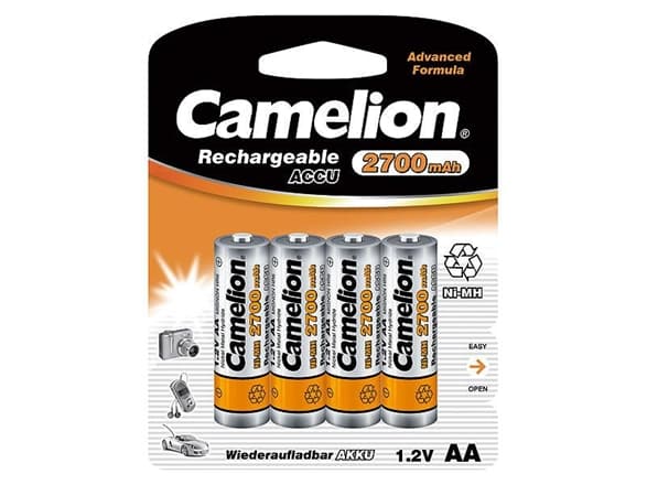 Camelion NH-AA2300BP4, Oppladbart batteri, AA, Nikkelmetallhydrid (NiMH), 1,2 V, 4 stykker, 2300 mAh