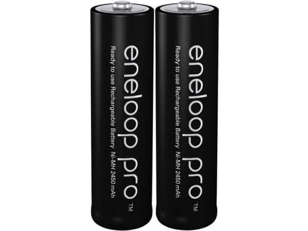 Panasonic 2500mAh, 1.2V, Ladattava akku, AA, 1,2 V, 2 kpl, 2500 mAh, Musta