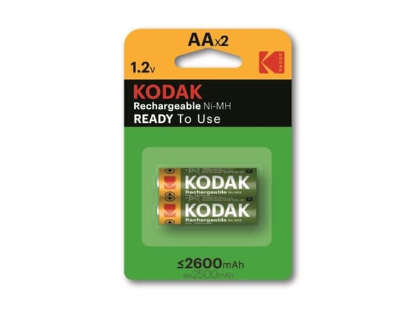 Kodak KAARDC-2 - Batteri 2 x AA-type - NiMH - (oppladbart) - 2600 mAh
