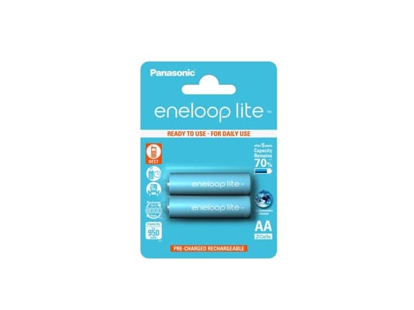 Panasonic eneloop lite BK-3LCCE - Batteri 2 x AA-type - NiMH - (ladbare) - 950 mAh