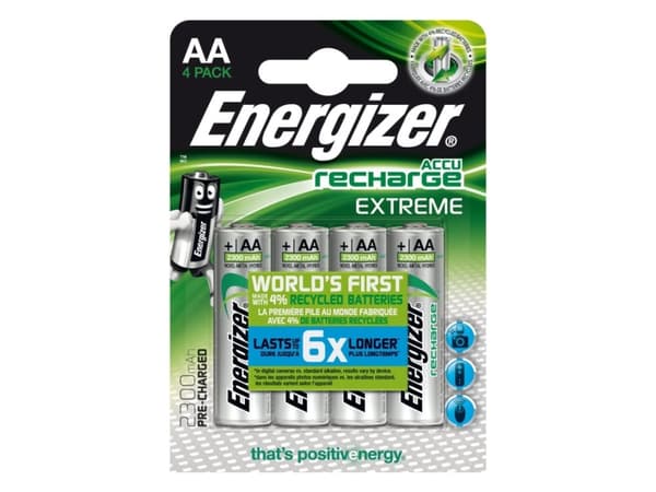 Energizer Recharge Extreme - Batteri 4 x AA-type - NiMH - (ladbare) - 2300 mAh