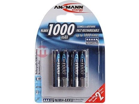 ANSMANN Energy Micro - Batteri 4 x AAA - NiMH - (ladbare) - 1000 mAh