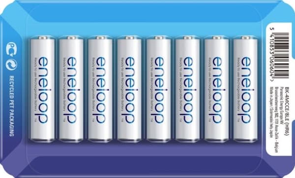 Panasonic eneloop BK-4MCCE - Batteri 8 x AAA - NiMH - (ladbare) - 750 mAh