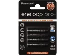 Panasonic eneloop pro BK-4HCDE/4BE - Batteri 4 x AAA - (uppladdningsbart) - 930 mAh