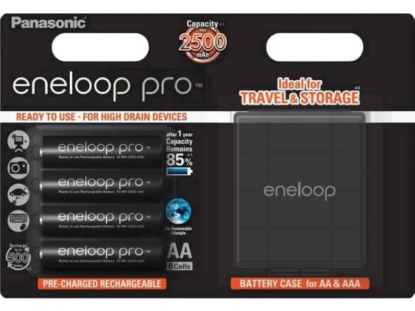 Panasonic eneloop pro BK-3HCDEC4BE - Batteri 4 x AA-type - NiMH - (ladbare) - 2500 mAh