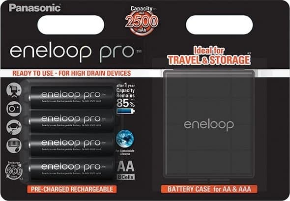 Panasonic eneloop pro BK-3HCDEC4BE - Batteri 4 x AA-type - NiMH - (ladbare) - 2500 mAh