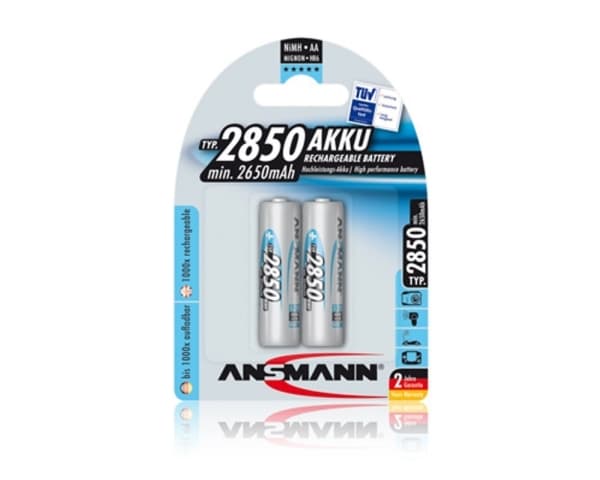 ANSMANN Mignon - Akku 2 x AA-tyyppi - NiMH - (ladattava) - 2850 mAh