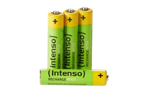 Intenso 7505114, Oppladbart batteri, AAA, Nikkelmetallhydrid (NiMH), 1,2 V, 4 stykker, 850 mAh