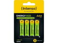 Pikkukuva 2 / 4: Intenso HR03 NiMH Energy Eco 1000mAh 4er Blister - Micro (AAA) - 1.000 mAh, Ladattava akku, AAA, Nikkeli-metallihydridi (NiMH), 1,2 V, 4 kpl, 1000 mA