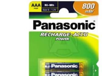 Panasonic HHR-4MVE/2BD - Akku 2 x AAA - NiMH - (ladattava) - 750 mAh