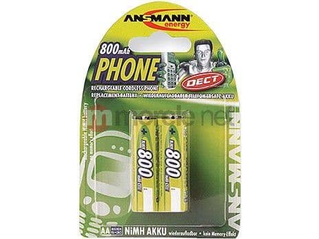 ANSMANN Mignon 800 DECT - Akku 2 x AA-tyyppi - (ladattava) - 800 mAh