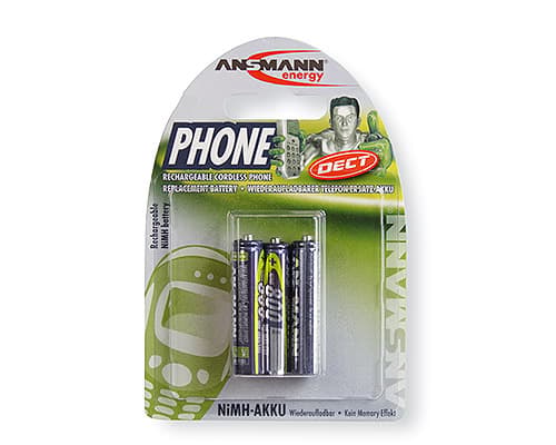 ANSMANN Energy Phone - Akku 2 x AAA - NiMH - (ladattava) - 800 mAh