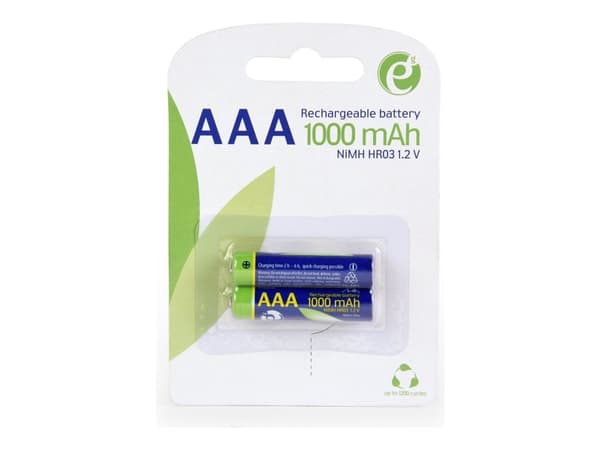 EnerGenie - Batteri 2 x AAA - NiMH - (oppladbart) - 1000 mAh
