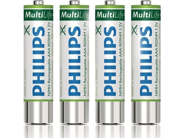Philips LongLife Akku R03L4F/10, Kertakäyttöinen akku, AAA, Sinkki, 1,5 V, 1 kpl, 3 vuosi/vuosia