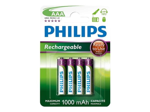Philips Rechargeables Batteri R03B4RTU10/10