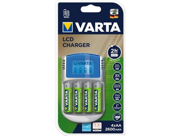 Varta -POWERLCD, Nikkelimetallihybridi (NiMH), AA, AAA, 4 kpl, Sisältää paristot