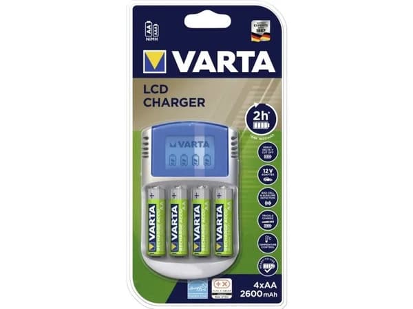 Varta -POWERLCD, Nikkelimetallihybridi (NiMH), AA, AAA, 4 kpl, Sisältää paristot