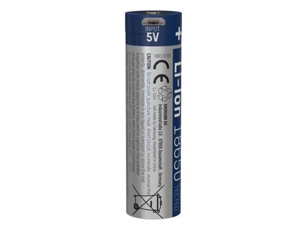 Ansmann 1307-0002, Oppladbart batteri, Lithium-Ion (Li-Ion), 3,6 V, 2600 mAh, 9,36 Wh, Sølv