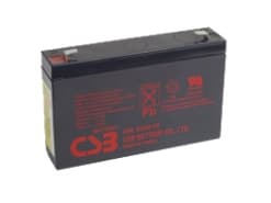 CSB HRL634W, Forseglet blysyre (VRLA), 6 V, Blå, Lilla, 34 Wh, ISO 9001, ISO 14001, 1,32 kg
