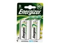 Energizer Accu Recharge Power Plus - Batteri 2 x D - NiMH - (ladbare) - 2500 mAh