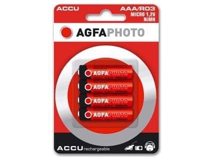 AGFAPHOTO - Akku 4 x AAA - NiMH - (ladattava) - 1000 mAh