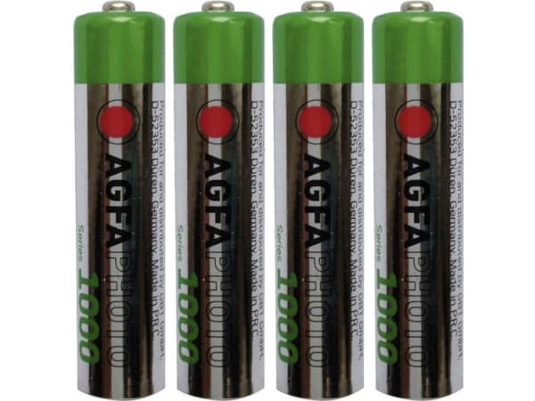 AGFAPHOTO - Akku 4 x AAA - NiMH - (ladattava) - 1000 mAh