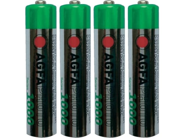 AGFAPHOTO - Akku 4 x AAA - NiMH - (ladattava) - 1000 mAh