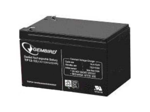 Gembird EnerGenie BAT-12V12AH - UPS-batteri - 1 x batteri - 12 Ah