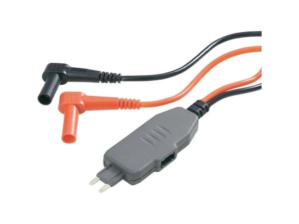 VOLTCRAFT MS-4S Måleadapter Stik-mini-fladsikring - Lamelstik 4 mm Sort, Rød
