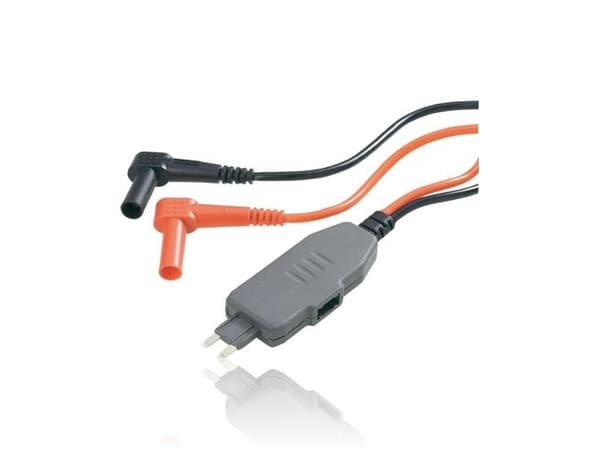 VOLTCRAFT MS-4S Måleadapter Stik-mini-fladsikring - Lamelstik 4 mm Sort, Rød