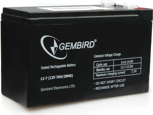 Gembird BAT-12V7AH - UPS-batteri - 1 x batteri - 7 Ah