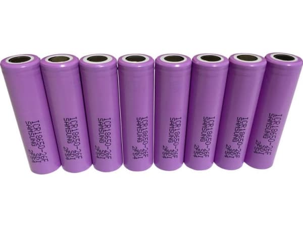 Samsung ICR18650-26J Spesialbatteri 18650 Flat-Top Lithium 3,7 V 2550 mAh
