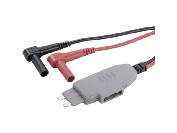 VOLTCRAFT MS-4 Måleadapter Stik-fladsikring - Lamelstik 4 mm Isoleringsmuffe Sort, Rød