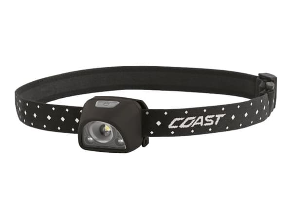 COAST fl1r - Hodelykt - LED - 2-modus - rødt/hvitt lys