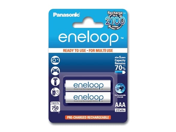 Panasonic Eneloop HR-4UTGB - Batteri 2 x AAA - NiMH - (ladbare) - 750 mAh