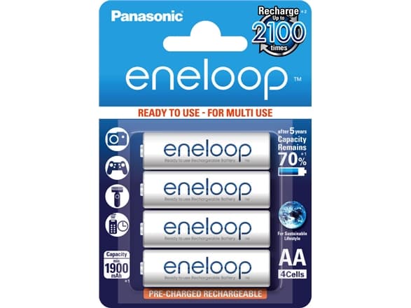 Panasonic Eneloop - Batteri 4 x AA typ - NiMH - (uppladdningsbart) - 1900 mAh