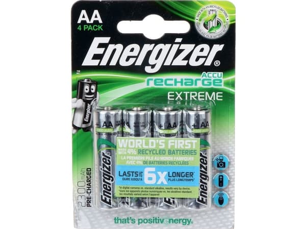 Energizer Accu Recharge Extreme - Paristot 4 x AA tyyppi - (genopladelige) - 2300 mAh