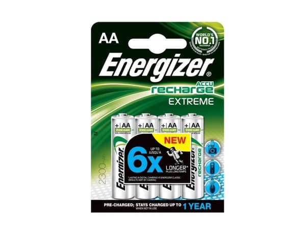 Energizer Accu Recharge Extreme - Paristot 4 x AA tyyppi - (genopladelige) - 2300 mAh
