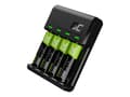 Pikkukuva 4 / 5: Green Cell VitalCharger - USB-akkulaturi - (4xAA/AAA:lle) 4 x AA-tyyppi - NiMH - 2000 mAh - 0,5 Watt - 1,2 A - lajitelma - lajiteltu