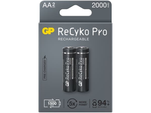 Gp ladattava akku 2000Mah Aa Recyko Pro 2Pc 2Pc