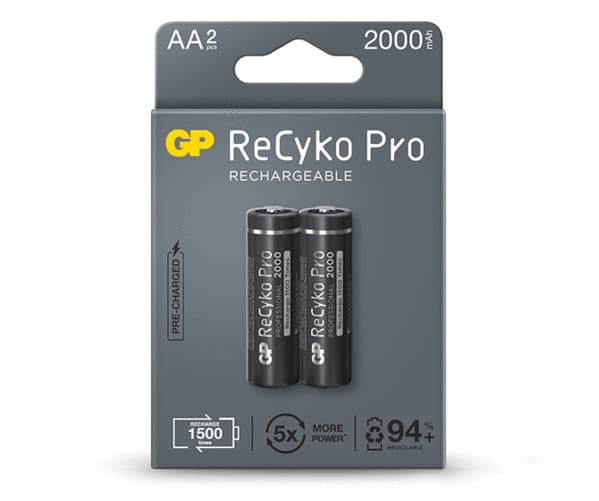 Gp ladattava akku 2000Mah Aa Recyko Pro 2Pc 2Pc