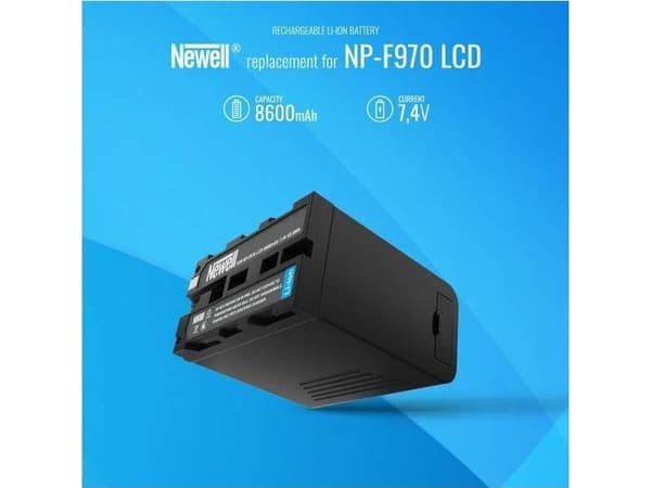 Newell rechargeable battery Newell NP-F970 rechargeable battery with LCD display