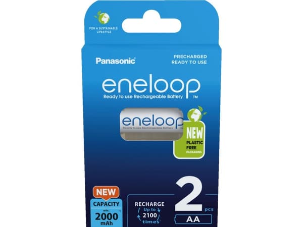 Panasonic eneloop BK-3MCDE/2BE - Batteri 2 x AA-type - NiMH - (oppladbart) - 2000 mAh