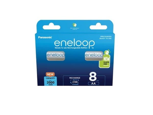Panasonic eneloop BK-3MCDE/8BE - Batteri 8 x AA-type - NiMH - (oppladbart) - 2000 mAh