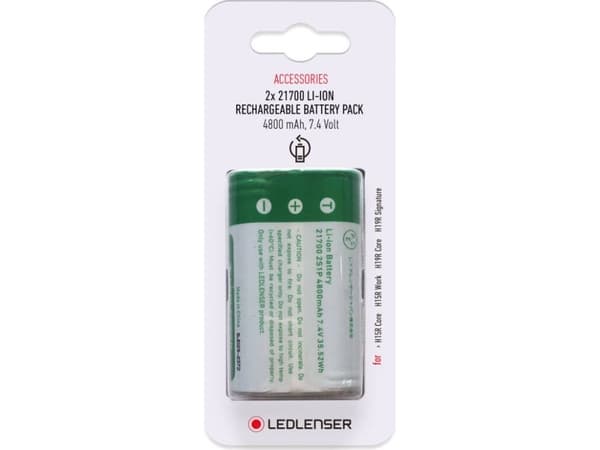Ledlenser batteri 21700 Li-ion 4800 mAh 2 stk.