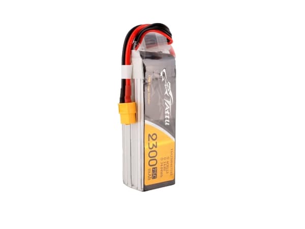 Tattu TAA23004S75X6, 2300 mAh, Litium Polymer (LiPo), 14,8 V, Svart, Röd, Vit, Gul, 1 styck, Hög
