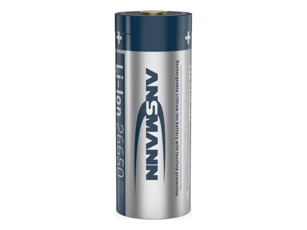 Ansmann Li-Ion 26650 5100mAh 3,6V Micro USB-kontakt 1307-0012