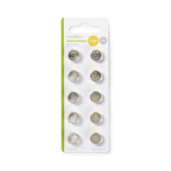 Nedis Alkaline batteri LR44 | 1.5 V DC | 10-Pakke